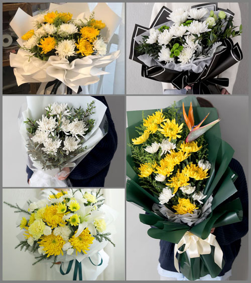江苏南通通州区金沙街道金北村白事花束代送
